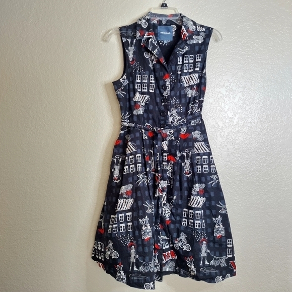 ModCloth Community Brunch Buttoned Shirt Dress Sz M - Picture 2 of 9